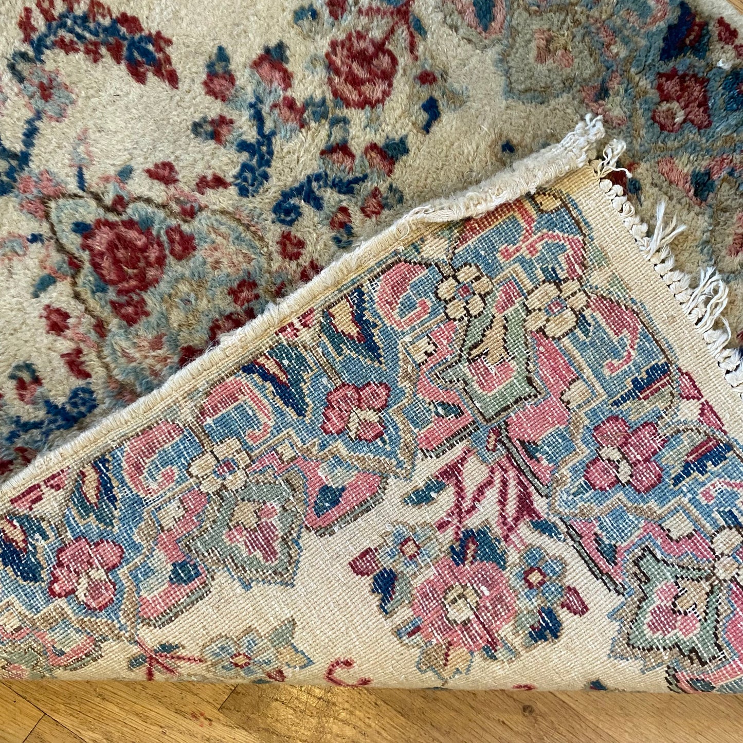 Vintage Rug, 1' 11 x 3' Cream