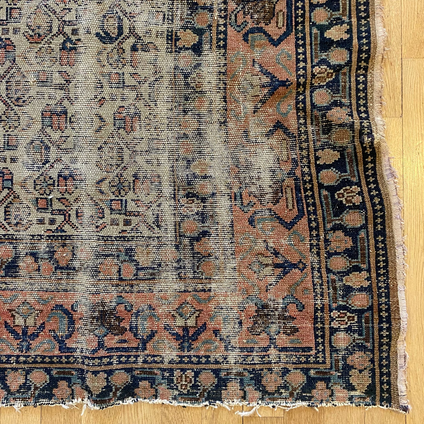 Vintage Rug, 4' 4 x 6' 3 Cream