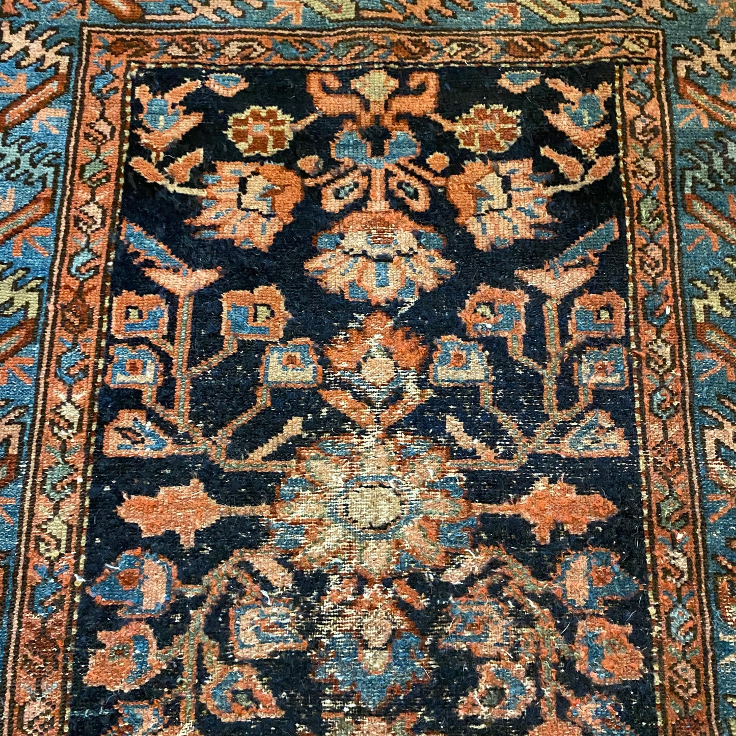 Vintage Rug, 2' 9 x 3' 10 Blue