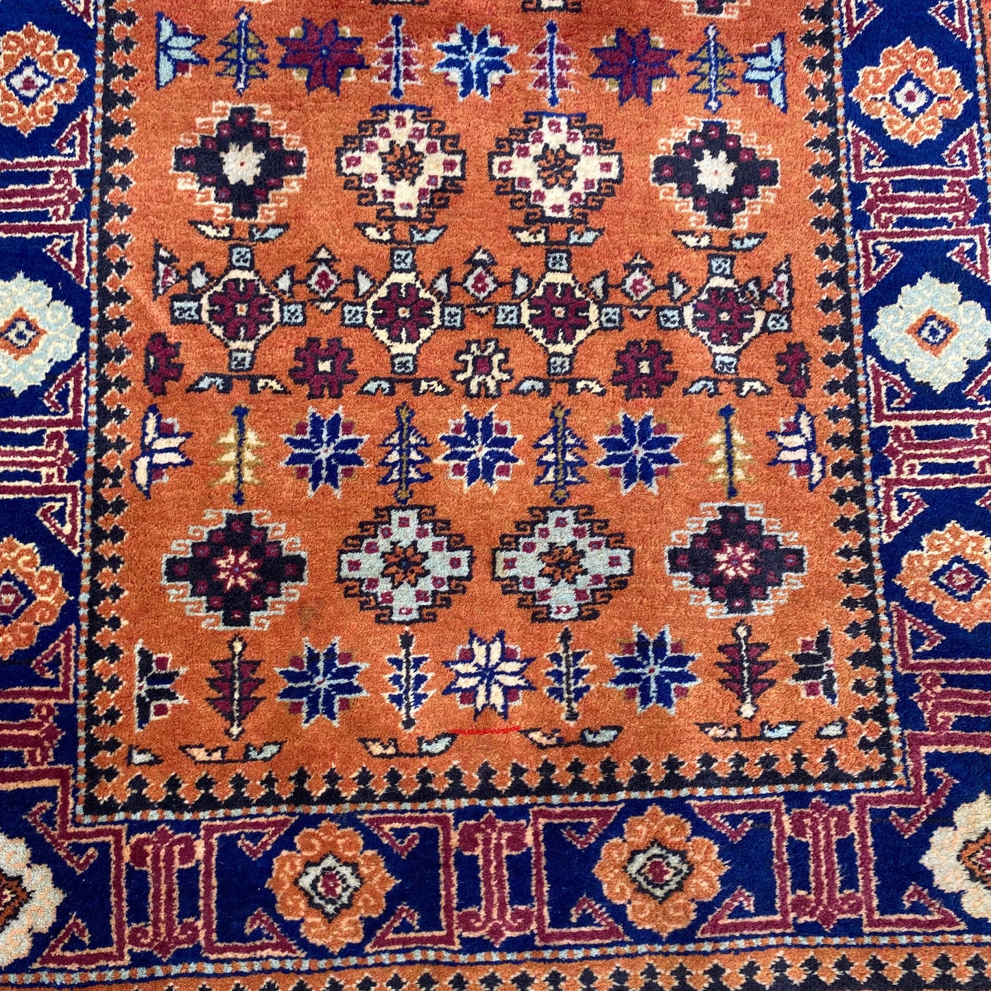 Vintage Rug, 2' 6 x 4' 2 Orange Brown