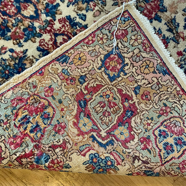 Vintage Rug, 3' x 4' 11 Cream