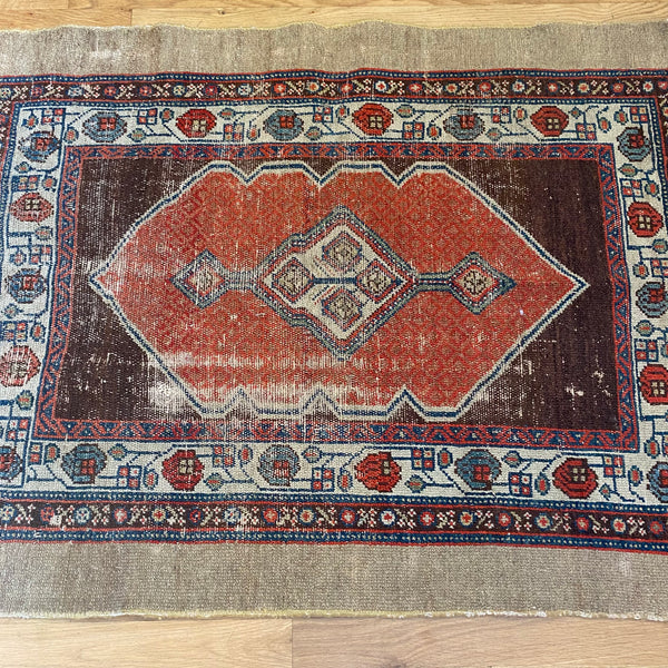 Vintage Rug,  2' 11 x 3' 9 Brown