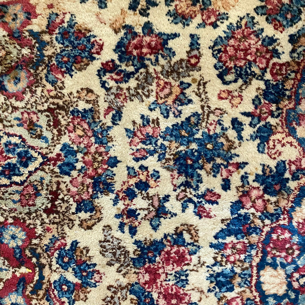 Vintage Rug, 3' x 4' 11 Cream
