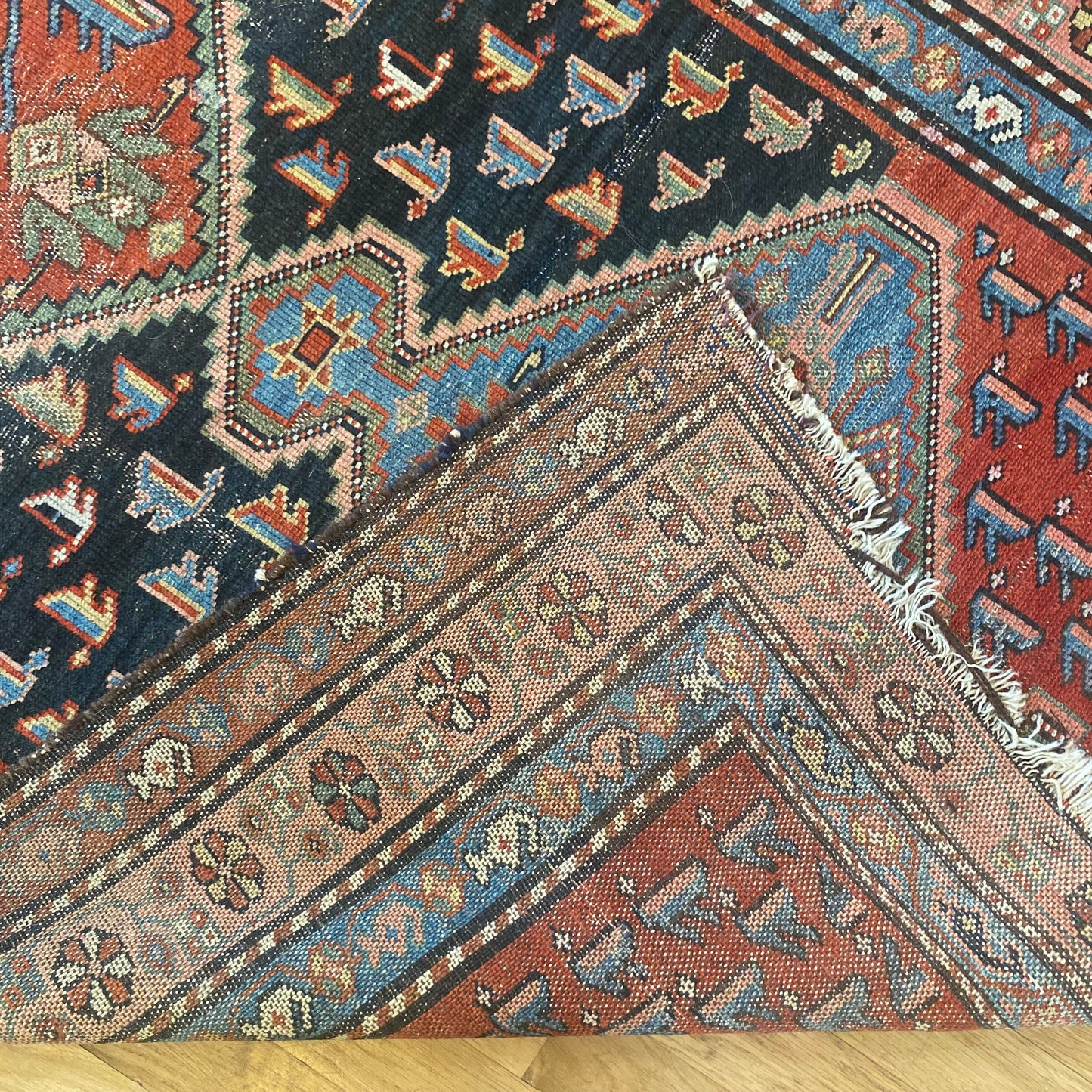 Vintage Rug, 3' 7 x 6' 4 Blue