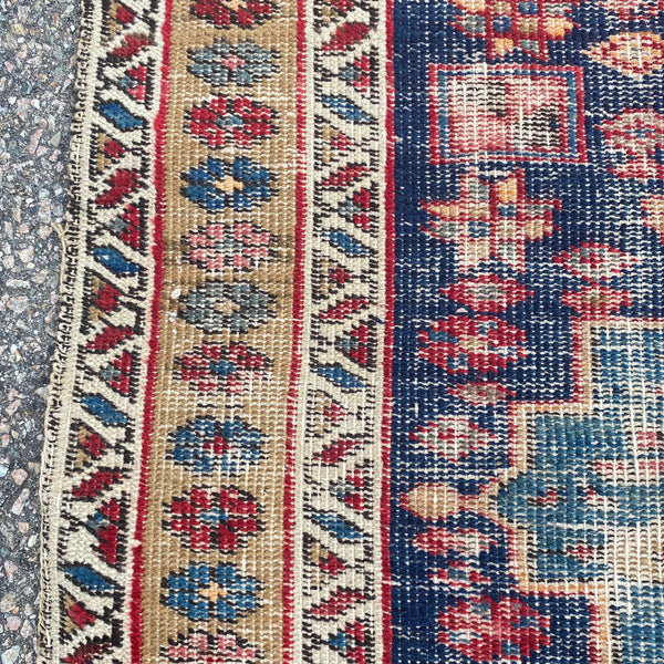 Vintage Rug, 2' 10 x 4' 7 Blue