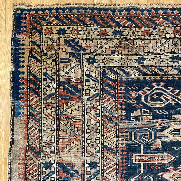 Vintage Rug, 4' 2 x 6' 1 Blue