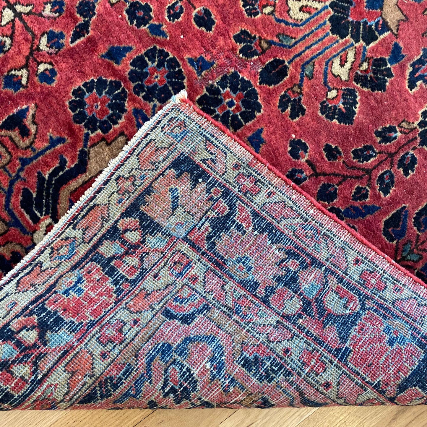 Vintage Rug, 3' 5 x 5' 4 Pink