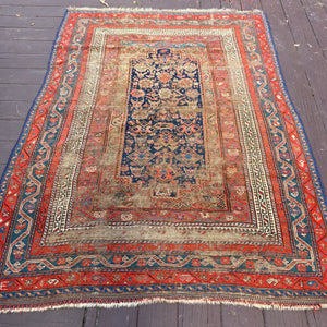 Vintage Rug, 4' 8 x 6' 9 Blue