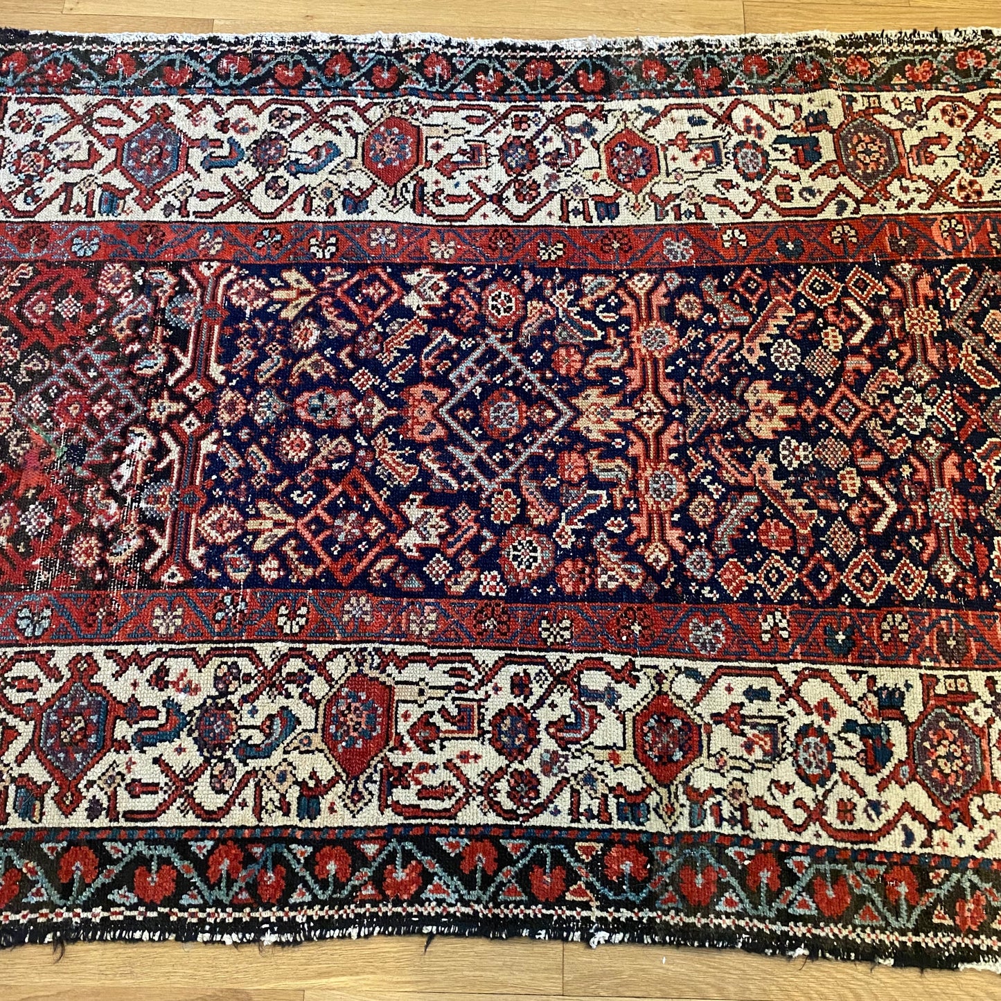 Vintage Rug, 3' 9 x 5' 8 Blue