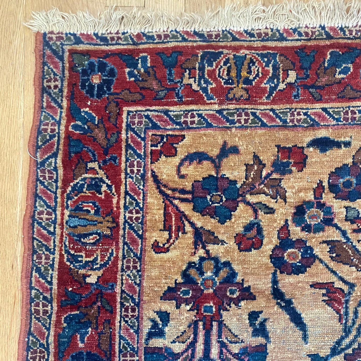 Vintage Rug, 3' 7 x 5' Gold