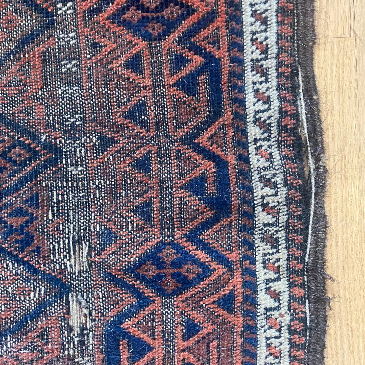 Vintage Rug, 3' 1 x 5' 7 Blue