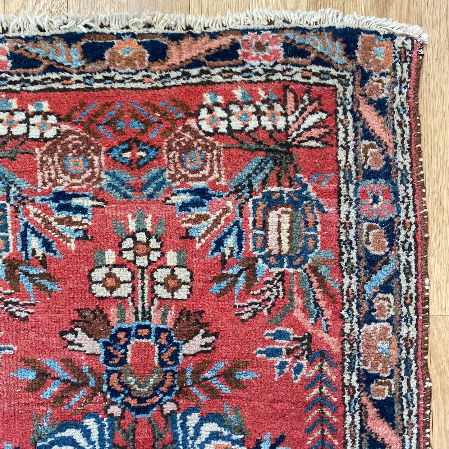 Vintage Rug, 2' x 3' Red
