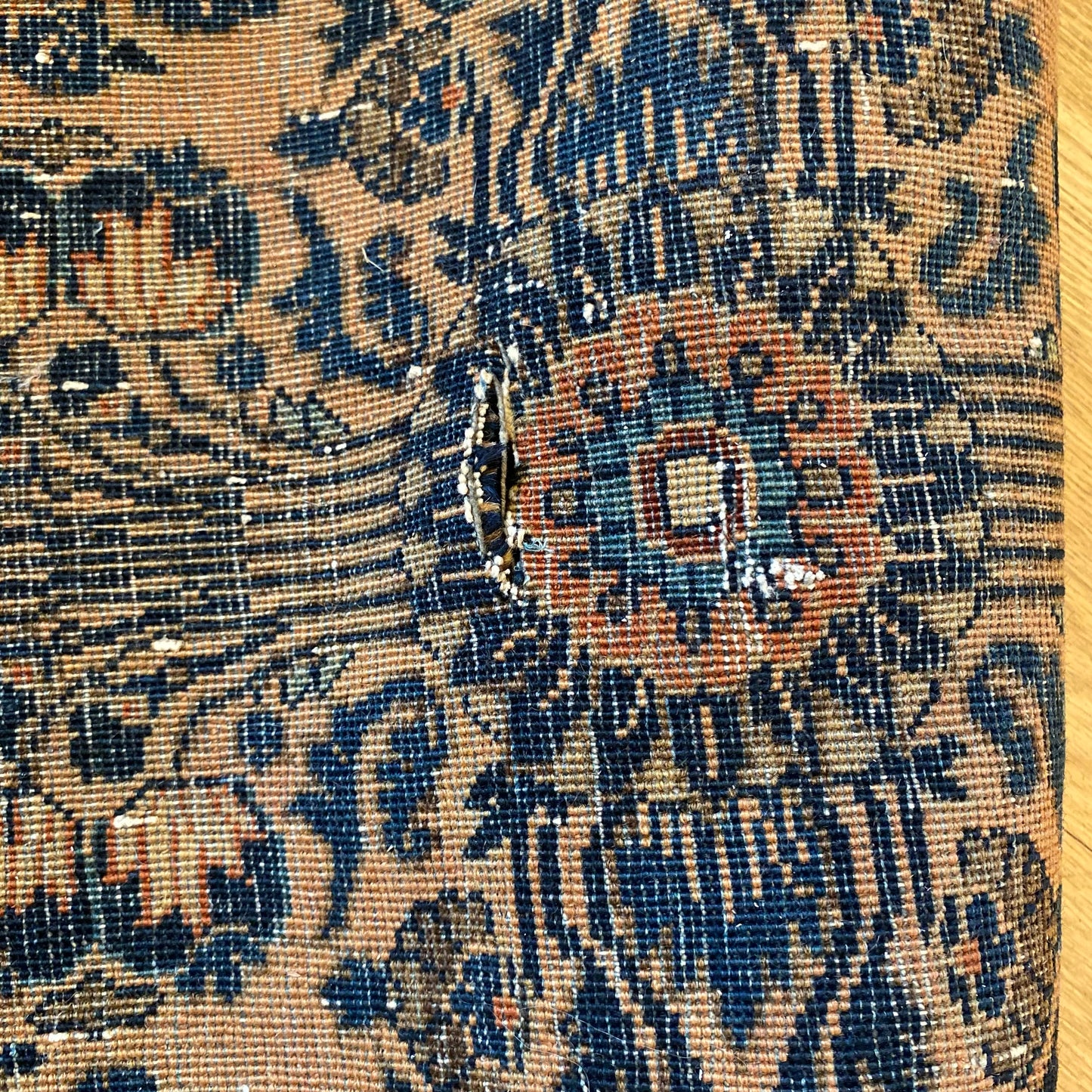 Vintage Rug, 3' 4 x 4' 9 Pink