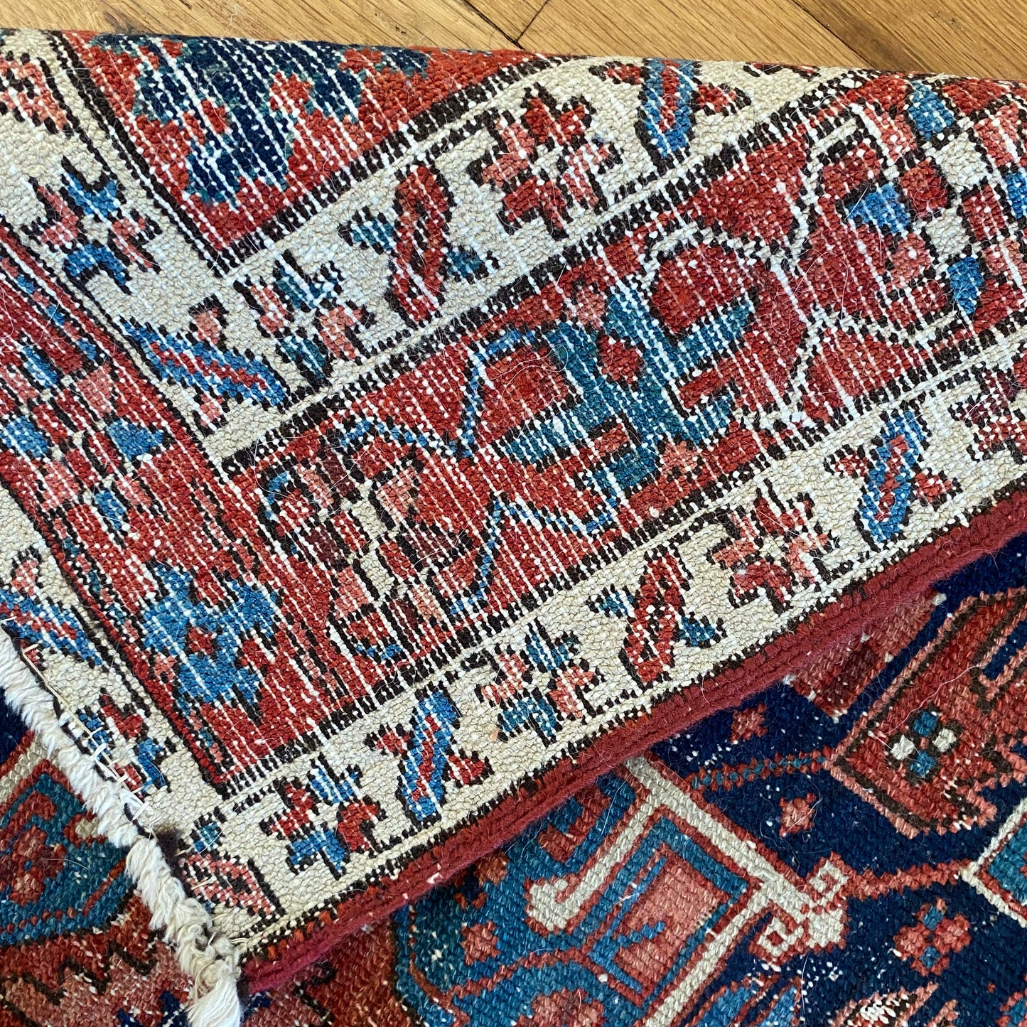 Vintage Rug, 3' 7 x 4' 6 Blue