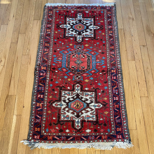 Vintage Rug, 2' 3 x 4' 2 Red