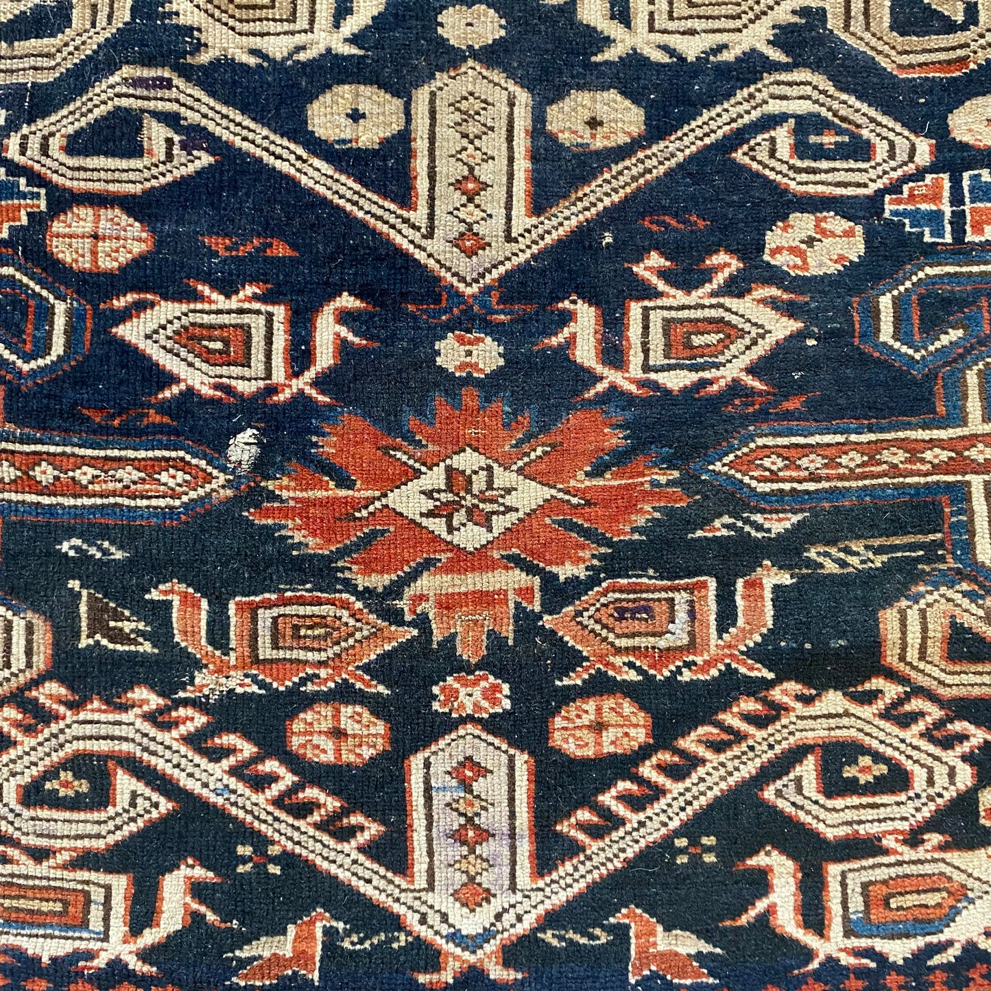 Vintage Rug, 4' 2 x 6' 1 Blue