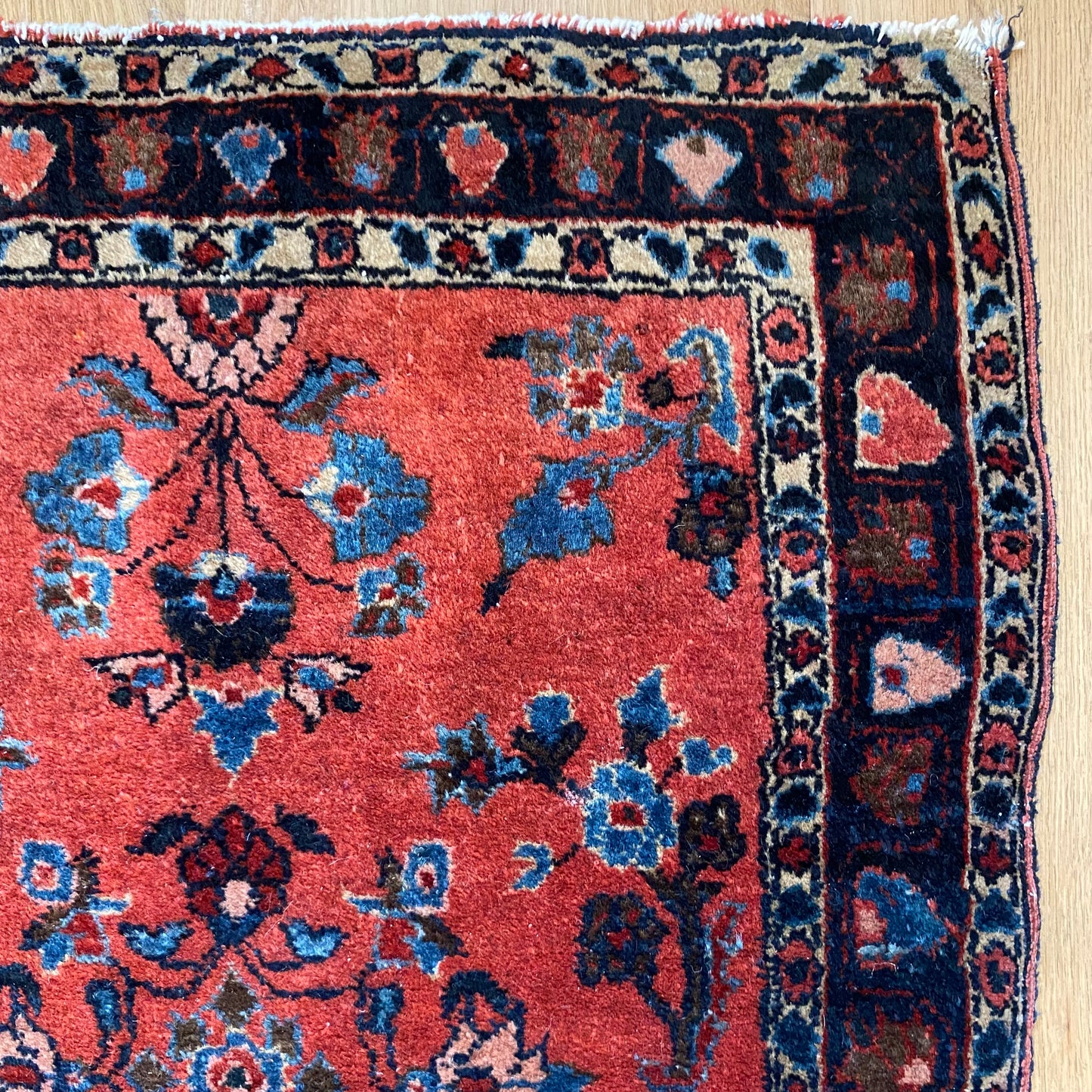 Vintage Rug, 2' x 2' 6 Pink