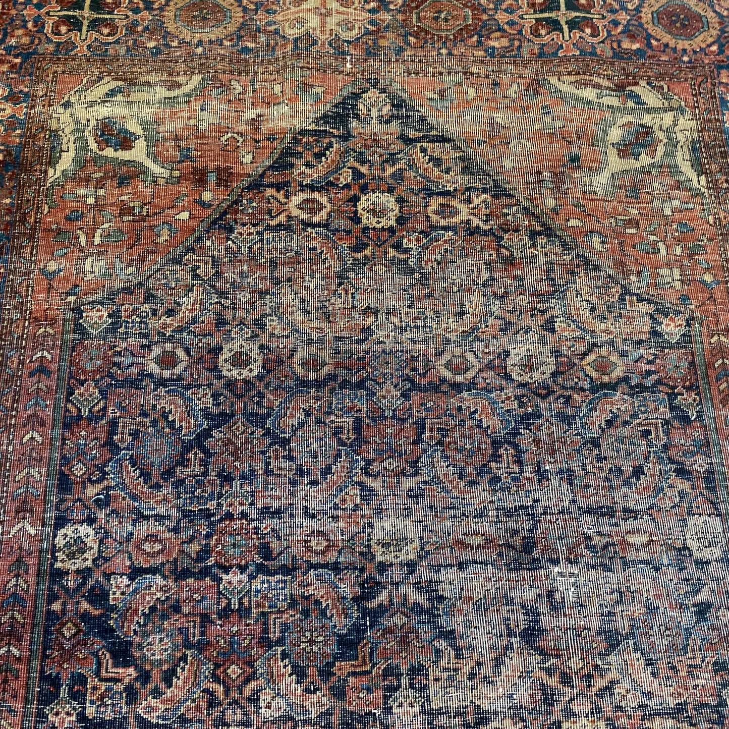 Vintage Rug, 3' 5 x 4' 9 Blue