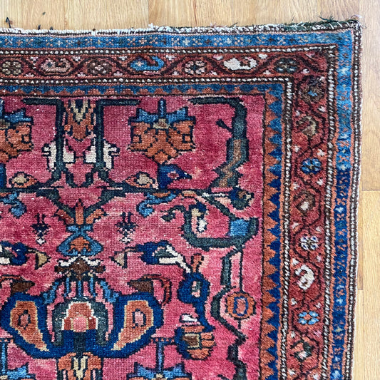 Vintage Rug, 2' 6 x 3' 10 Rose