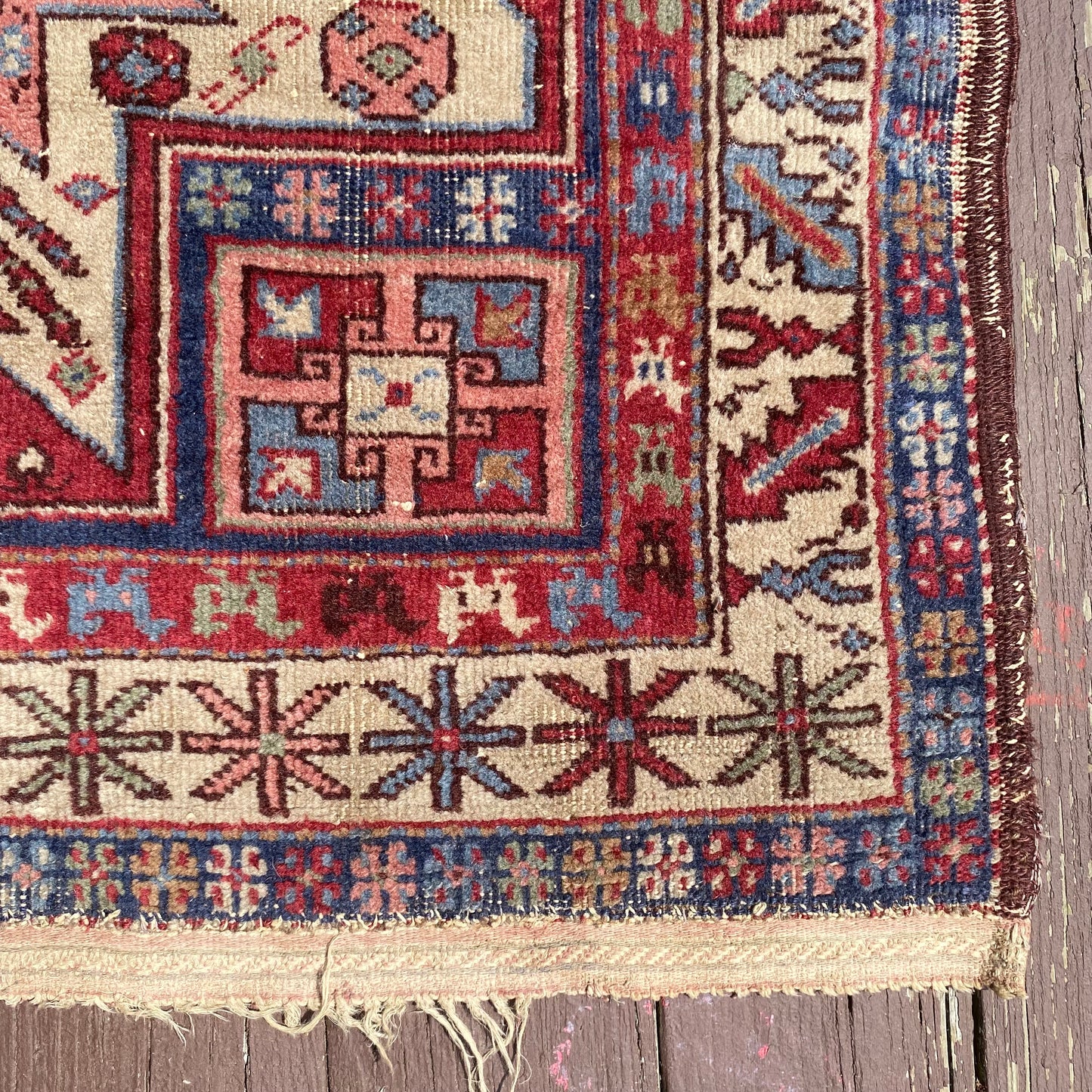 Vintage Rug, 3' 3 x 6' 10 Red