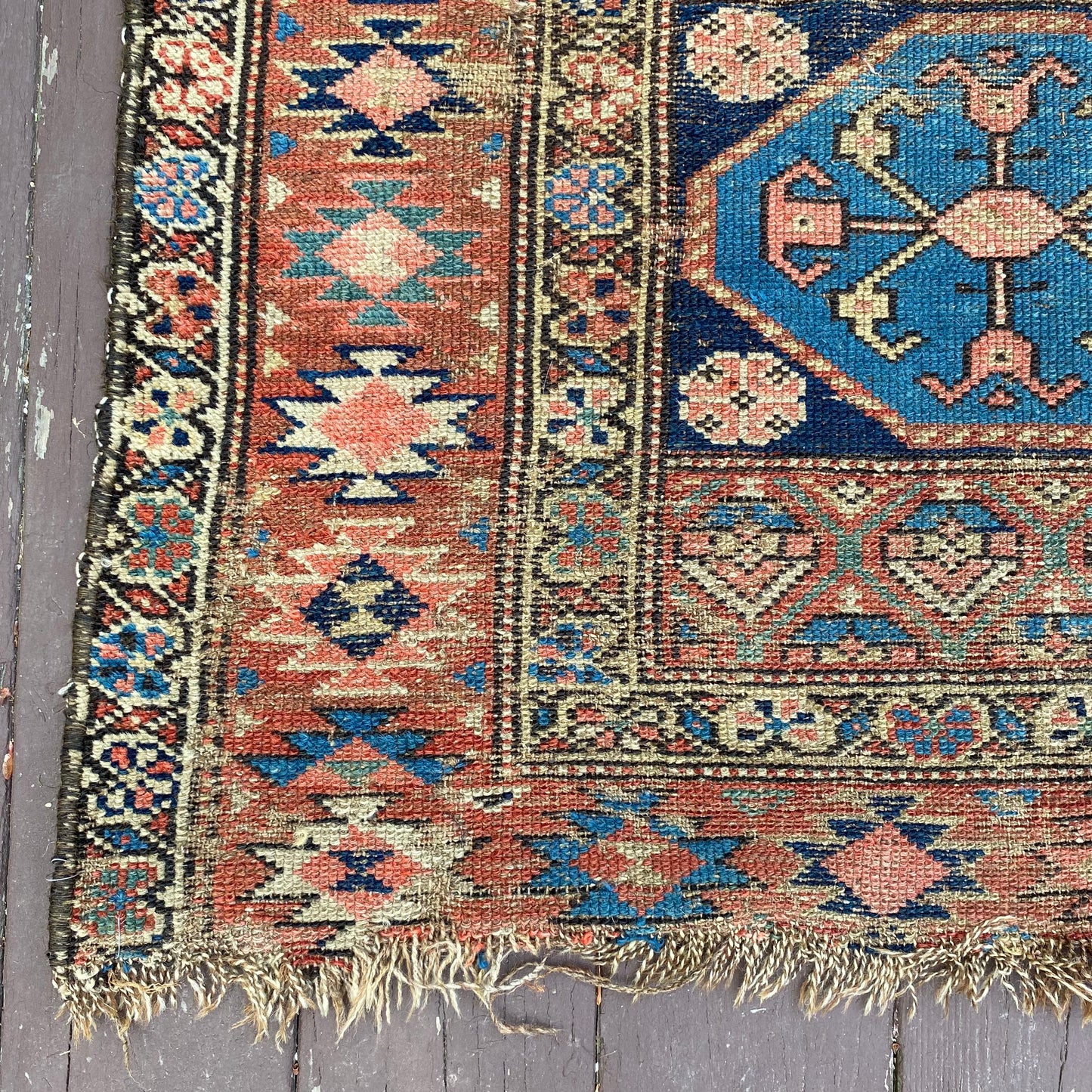 Antique Rug, 3' 1 x 4' 8 Blue