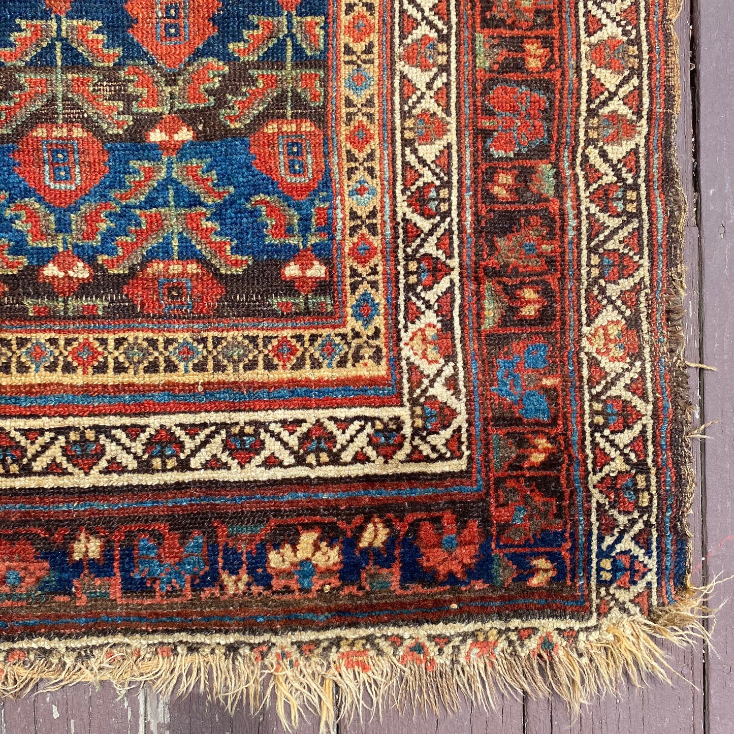 Vintage Rug, 3' 10 x 8' Blue