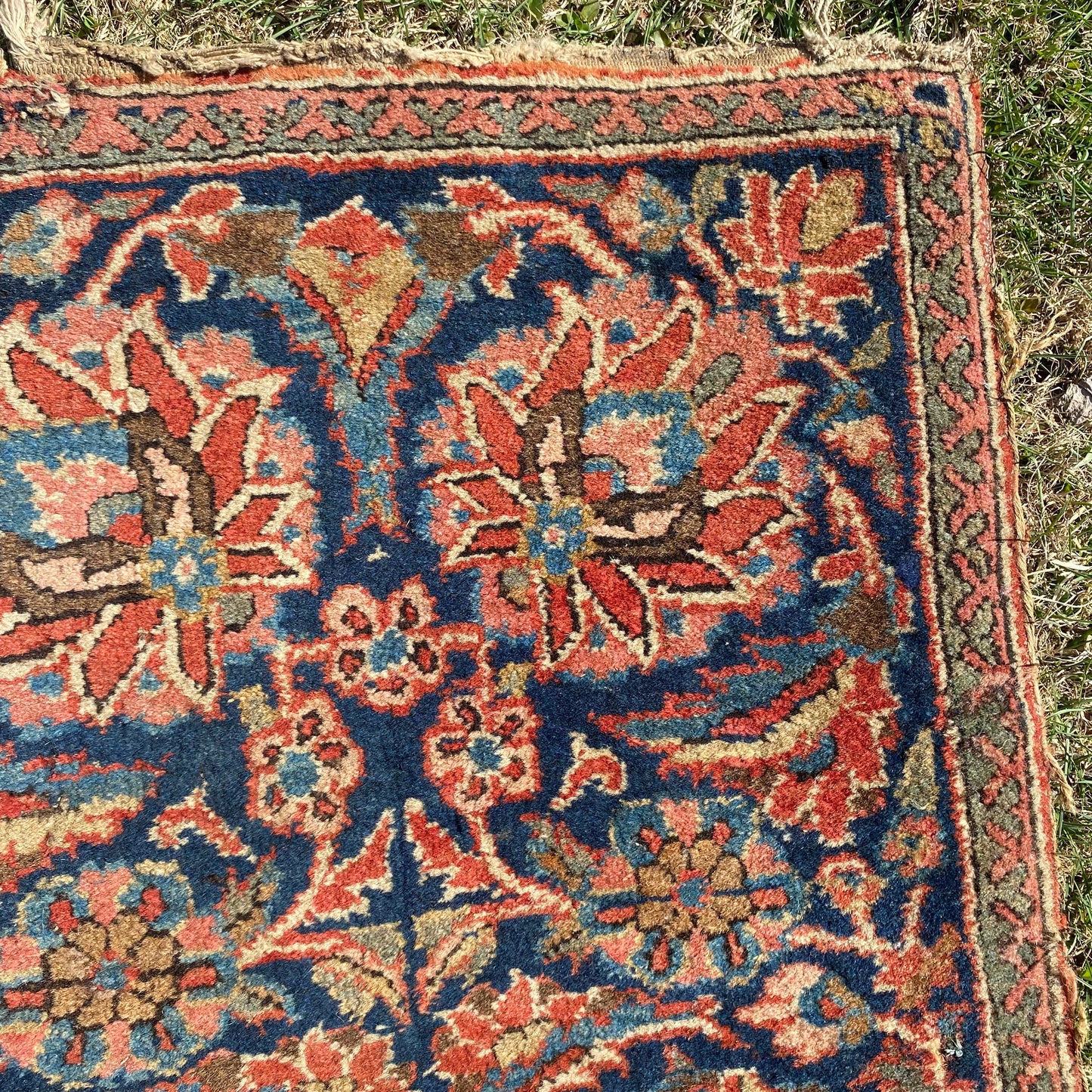 Vintage Rug, 1' 8 x 8' 1 Blue Runner