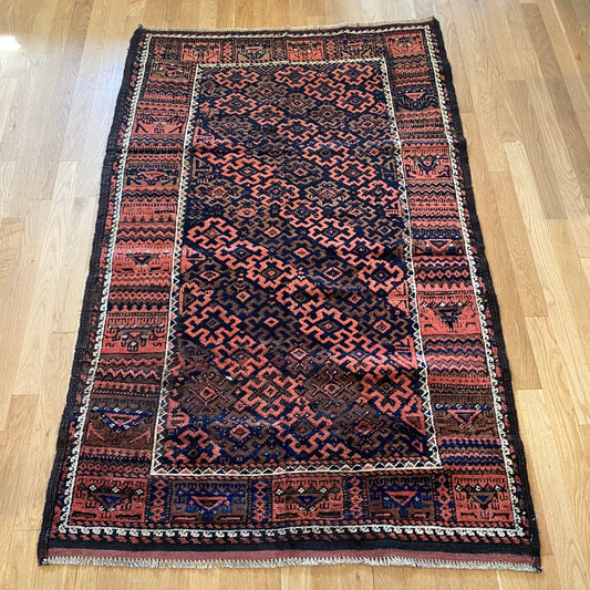 Vintage Rug, 3' 2 x 5' 2 Brown