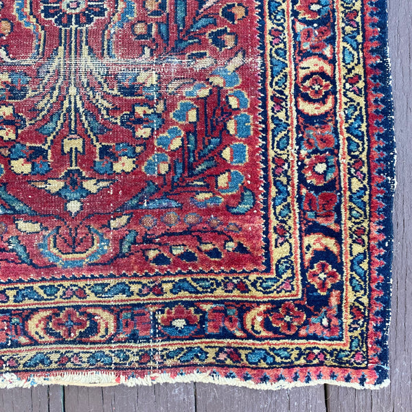 Vintage Rug, 2' 6 x 3' 11 Pink