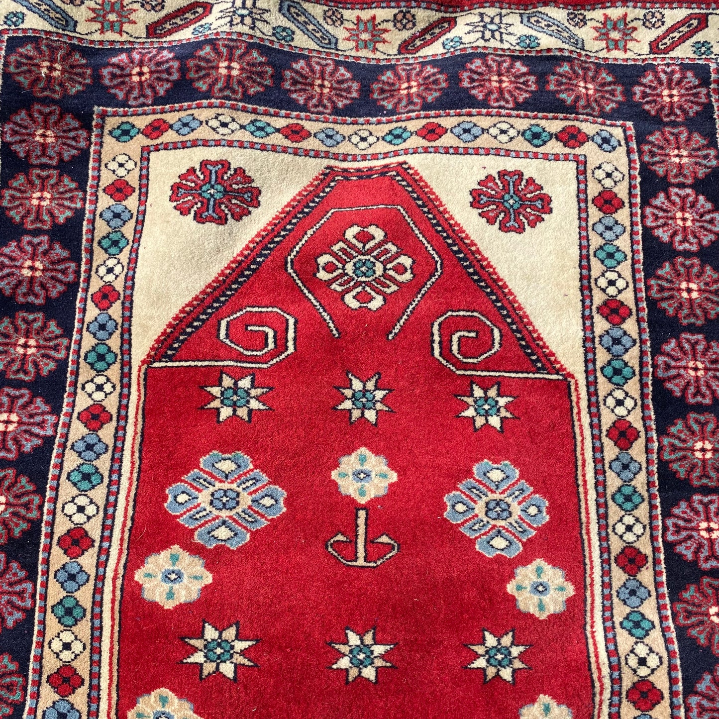 Vintage Rug, 4' 3 x 6' 1 Red