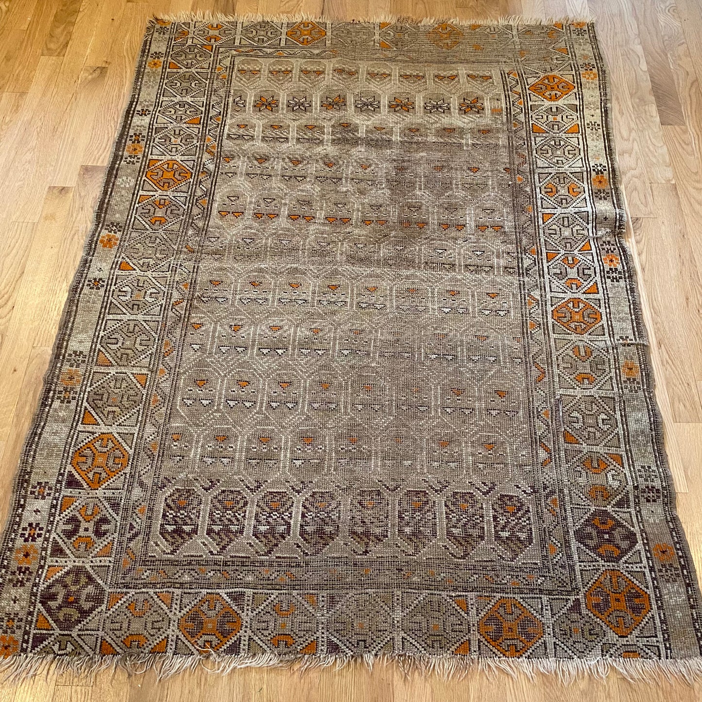 Antique Rug, 3' 10 x 5' 2 Beige