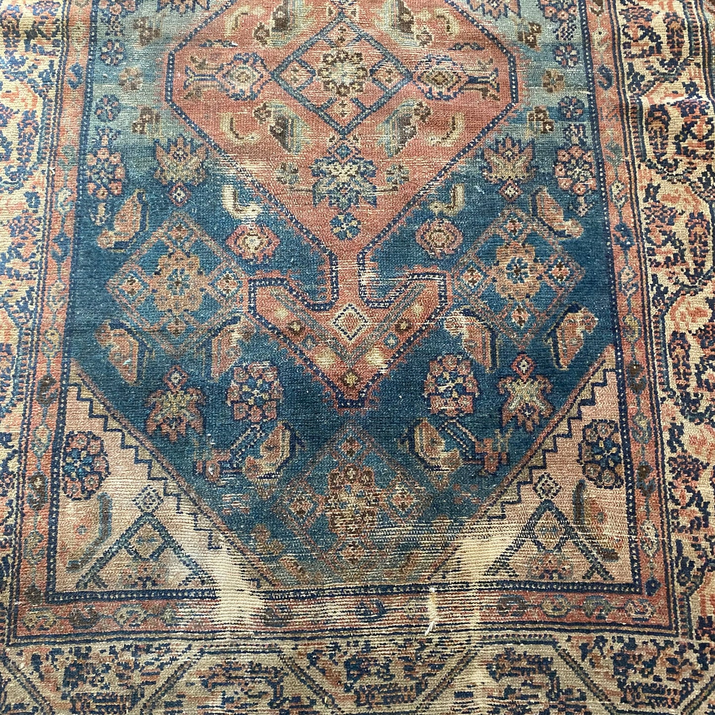 Vintage Rug, 3' 4 x 5' 6 Blue