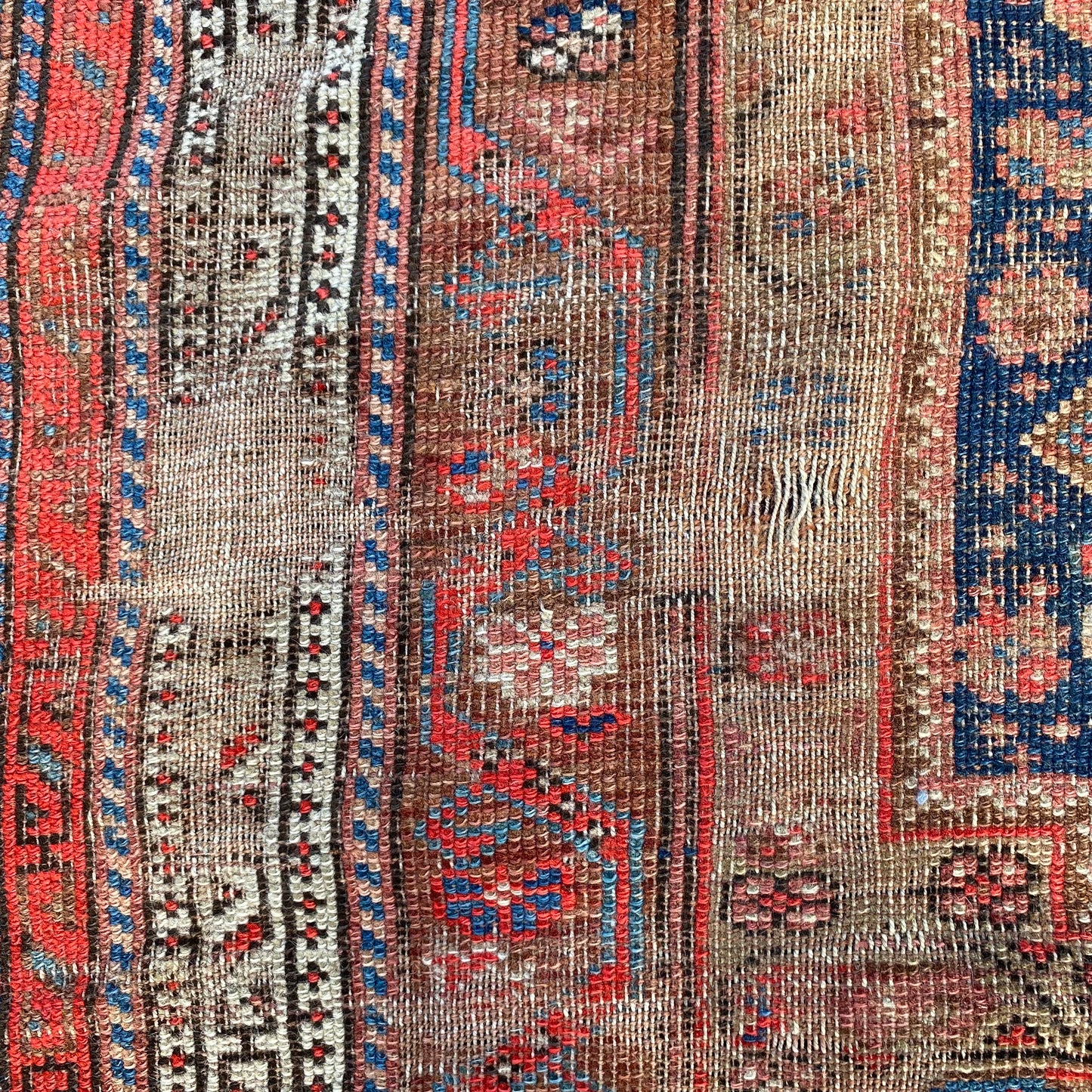 Vintage Rug, 4' 8 x 6' 9 Blue