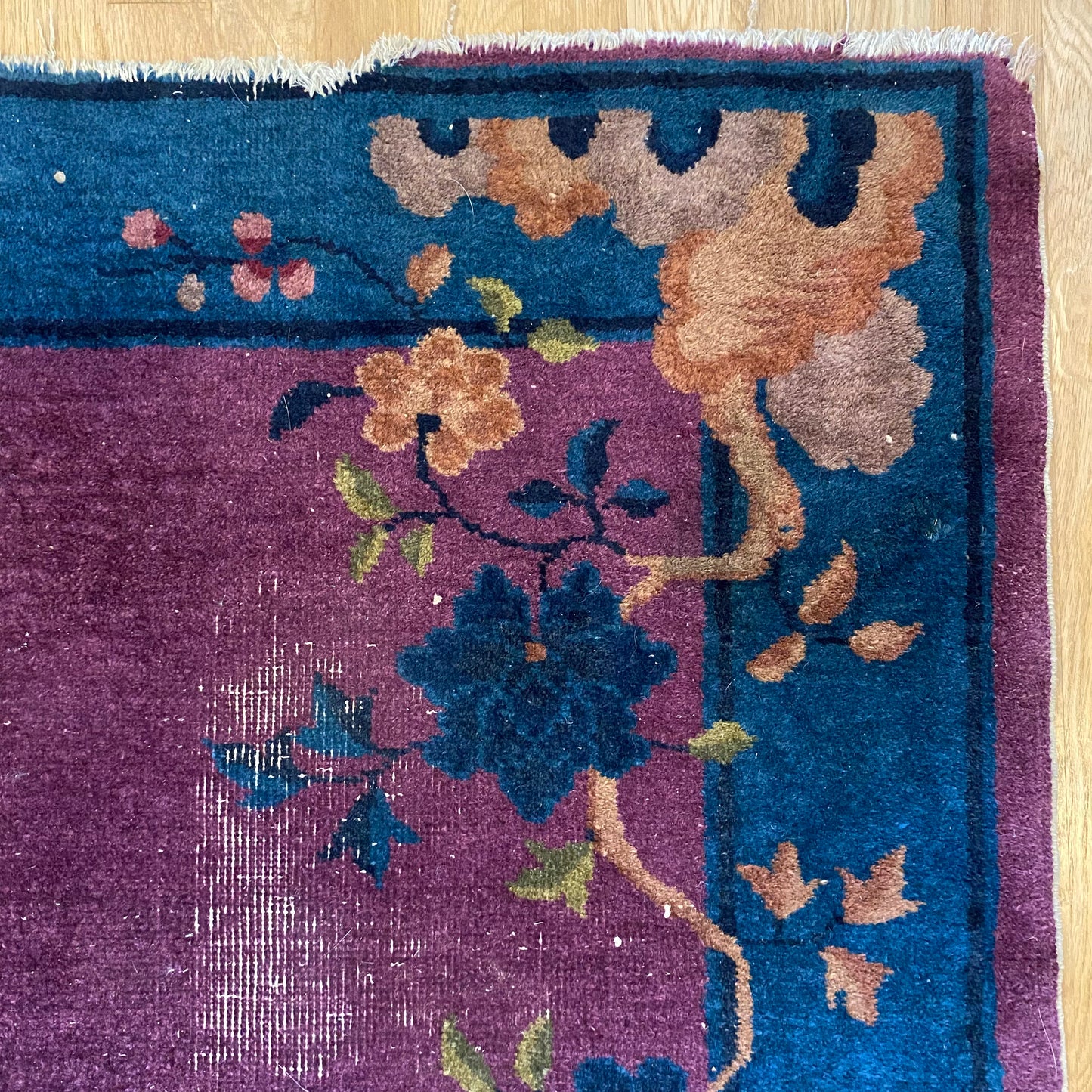 Vintage Rug, 3' 1 x 6' 8 Purple