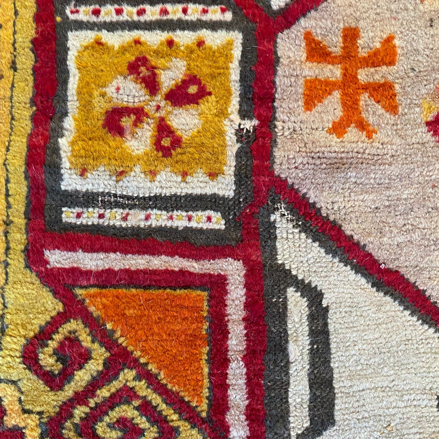 Vintage Rug, 3' 6 x 6' 1 Red Turkish