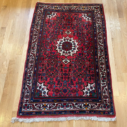 Vintage Rug, 2' 9 x 4' 5 Red
