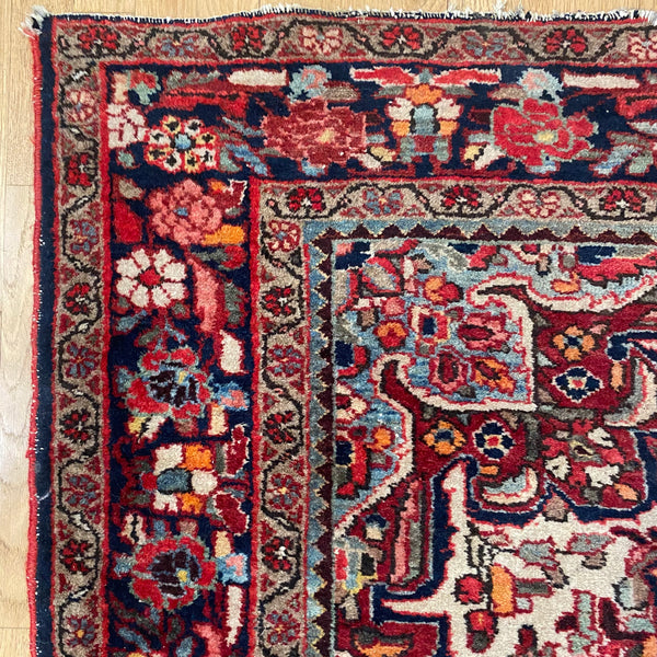 Vintage Rug, 4' 11 x 6' 8 White