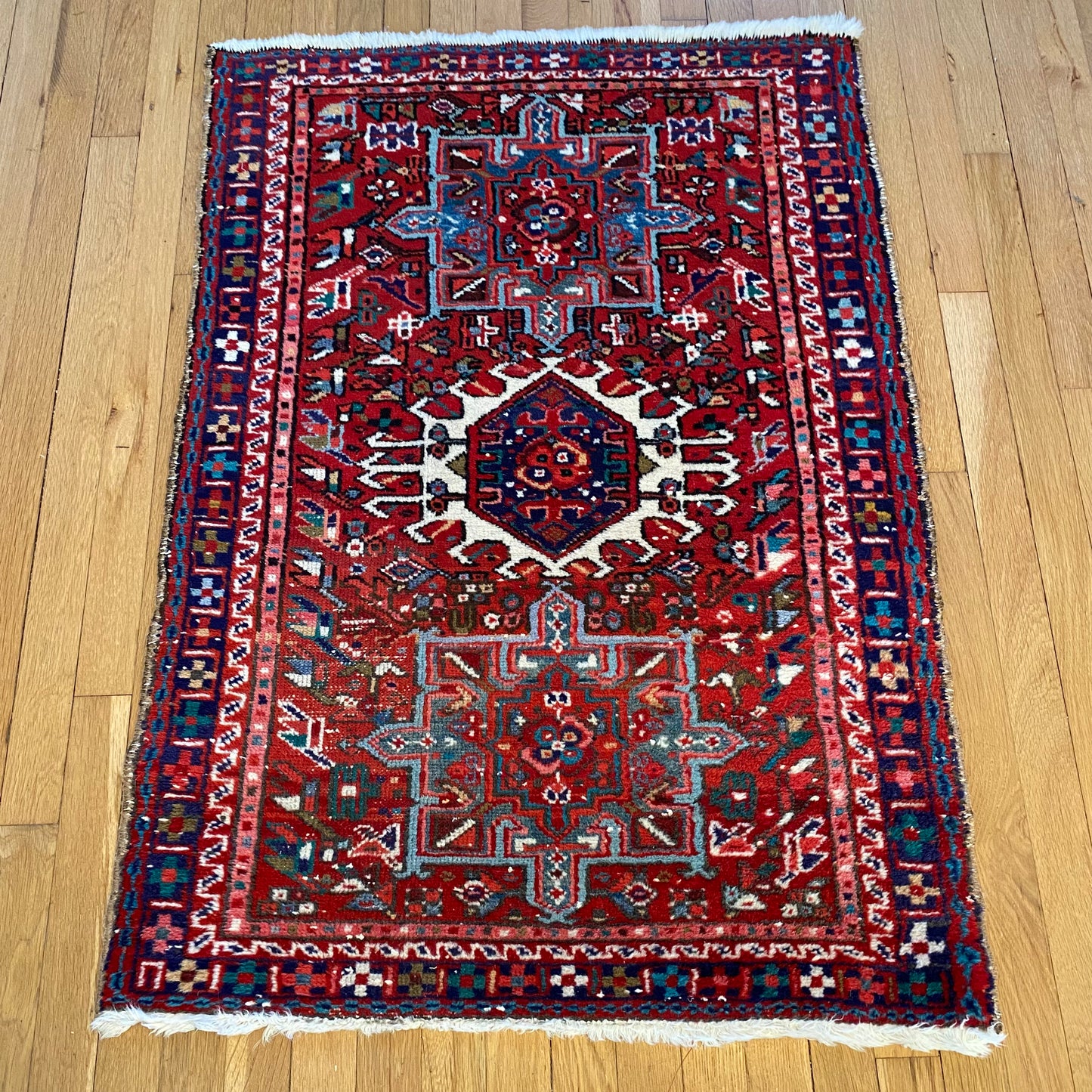 Vintage Rug, 2' 8 x 3' 10 Red