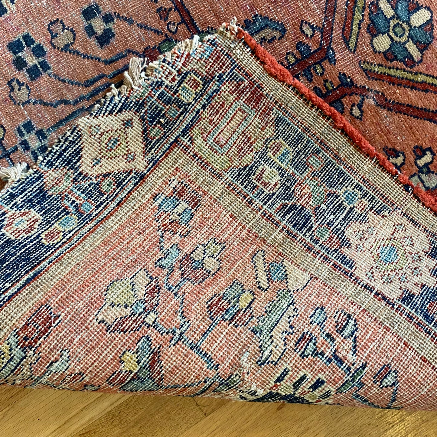 Vintage Rug, 3' 3 x 4' 9 Pink