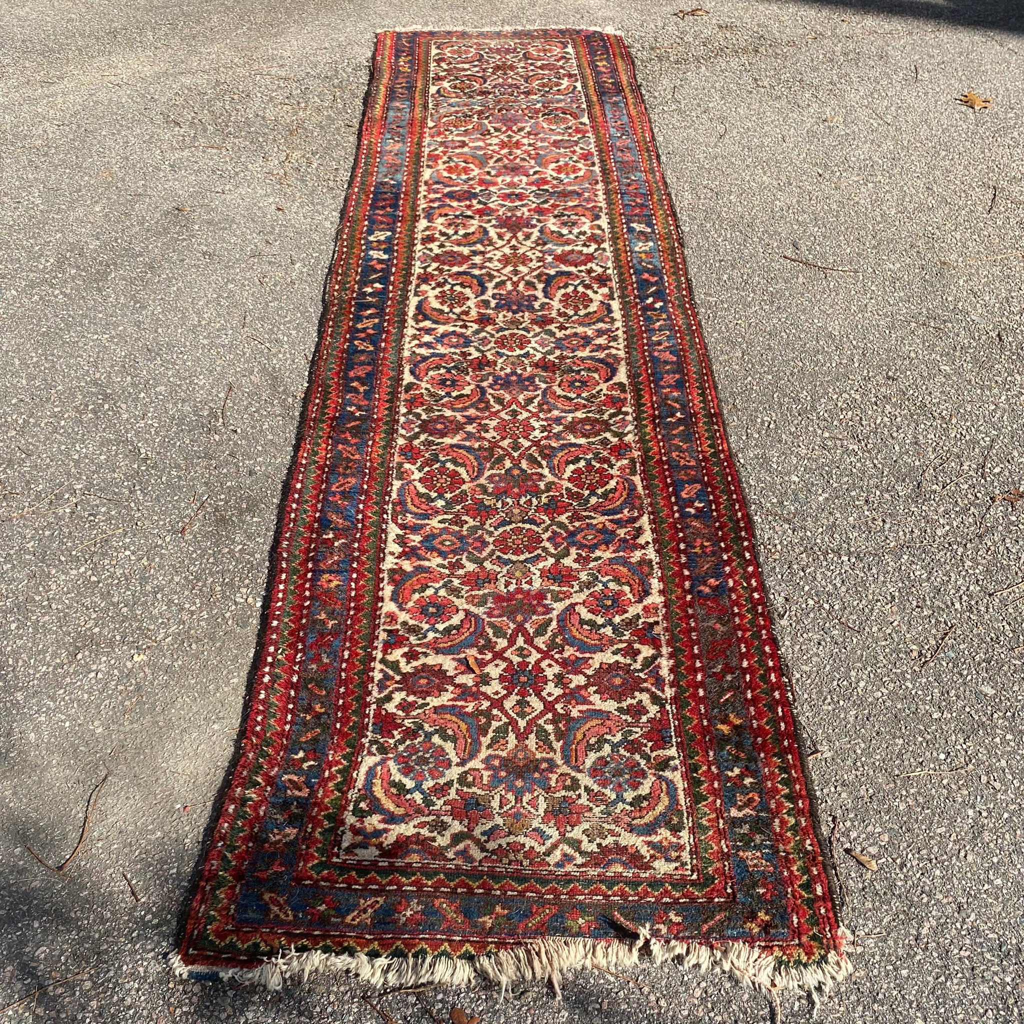 Vintage Rug, 2' 7 x 9' 11 White