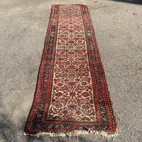 Vintage Rug, 2' 7 x 9' 11 White