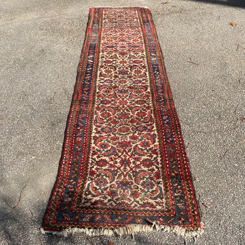 Vintage Rug, 2' 7 x 9' 11 White