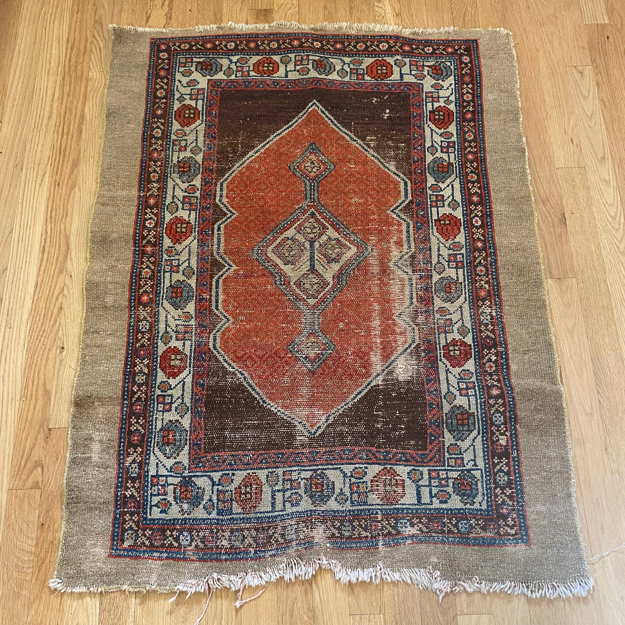 Vintage Rug,  2' 11 x 3' 9 Brown