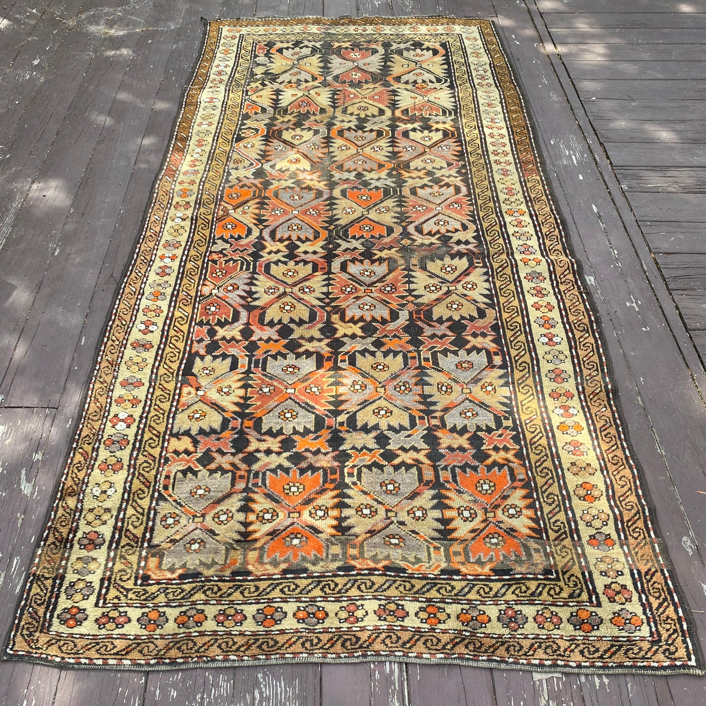 Vintage Rug, 4' 1 x 8' 8 Brown