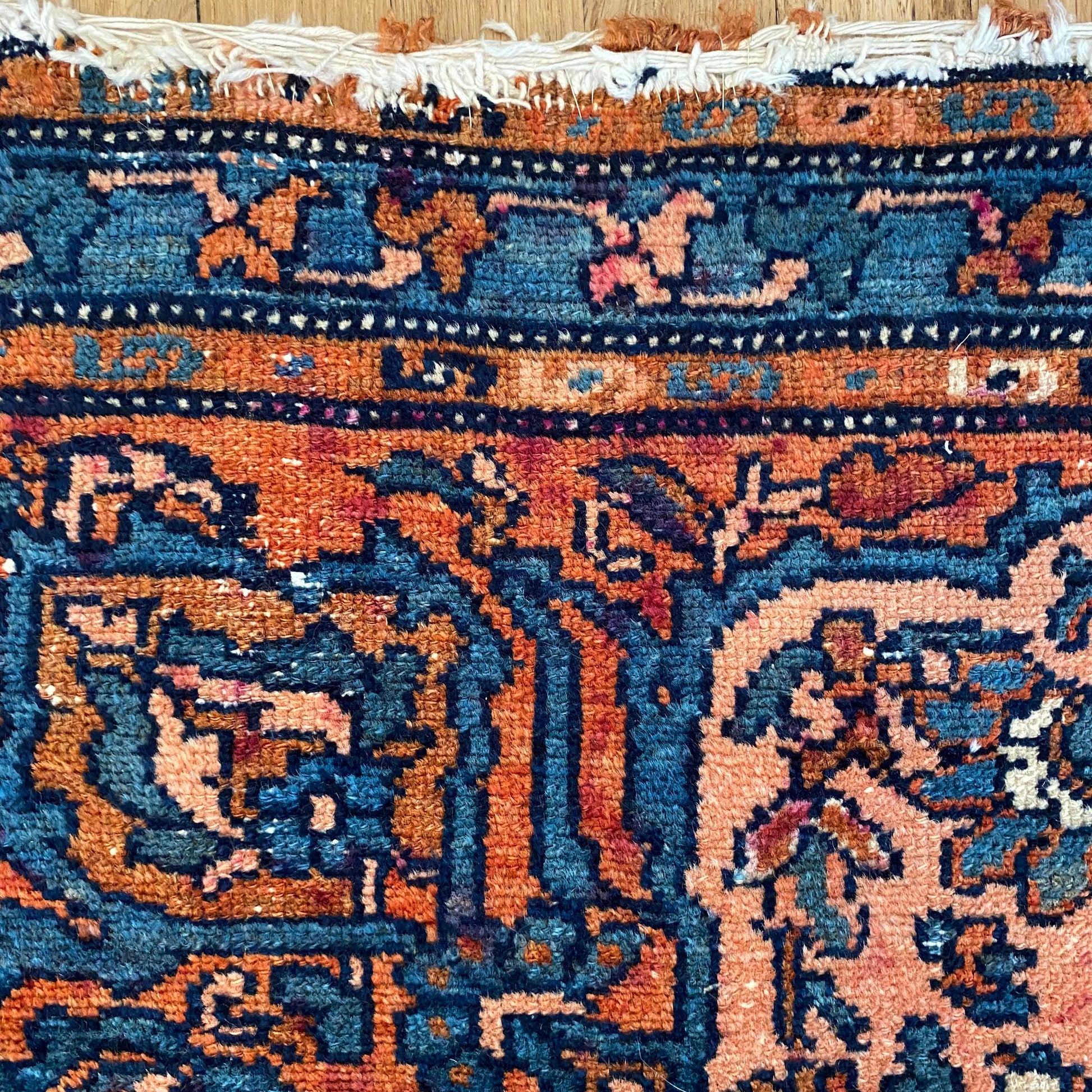 Persian Lilihan, 3' 4 x 6' 3 Salmon Vintage - Jessie's Oriental Rugs