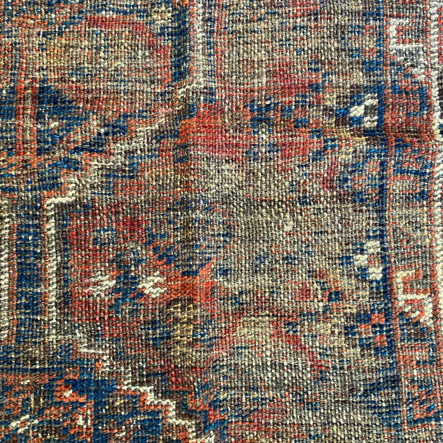 Persian Shiraz Rug, 2' 7 x 4' Brown Vintage