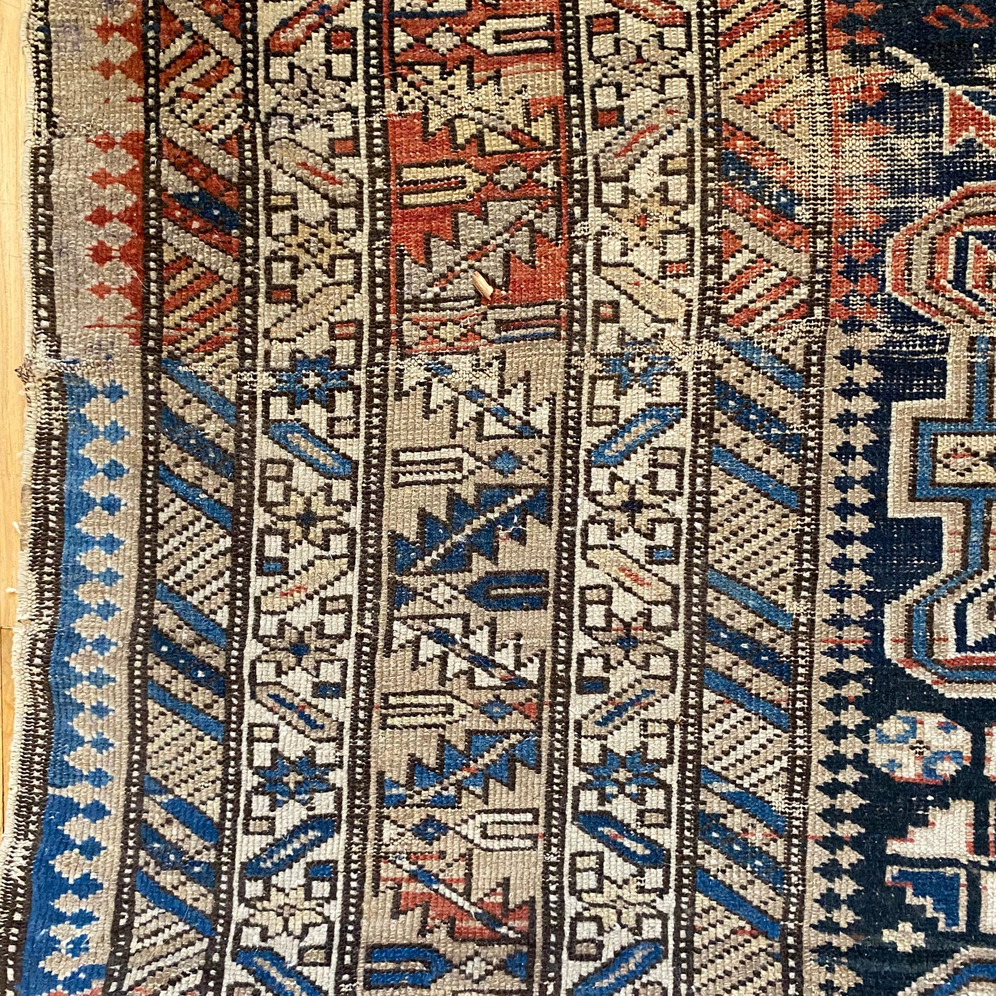 Vintage Rug, 4' 2 x 6' 1 Blue