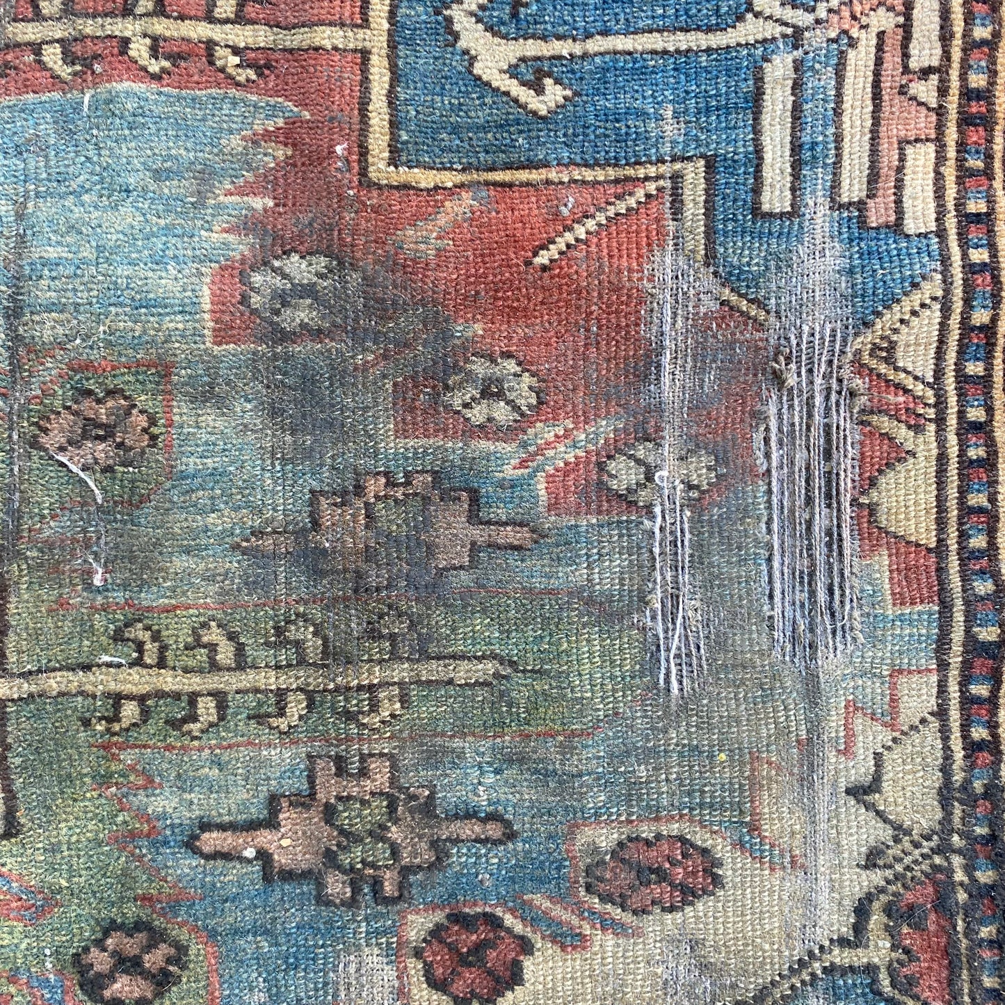 Vintage Rug, 5' 9 x 7' 4 Blue