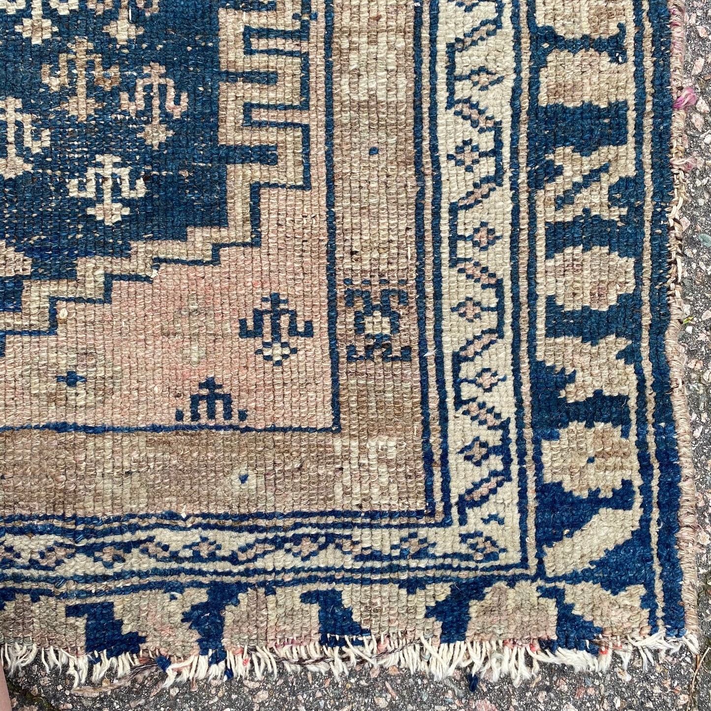 Vintage Rug, 3' 7 x 4' 11 Blue