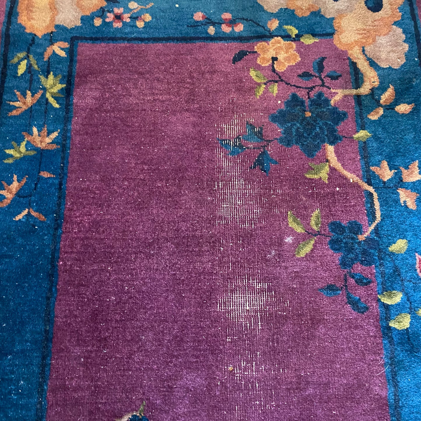 Vintage Rug, 3' 1 x 6' 8 Purple